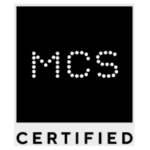 MCS Certified Logo in black and white